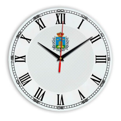 Стеклянные настенные часы с логотипом Тамбов 09