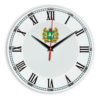 Стеклянные настенные часы с логотипом Томск 09