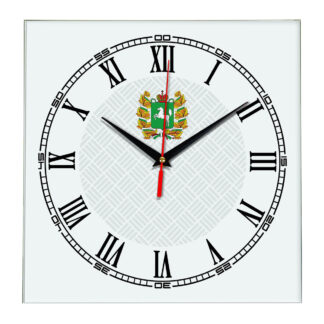 Сувенир настенные часы из стекла Томск 17