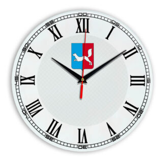Стеклянные настенные часы с логотипом Уфа 09