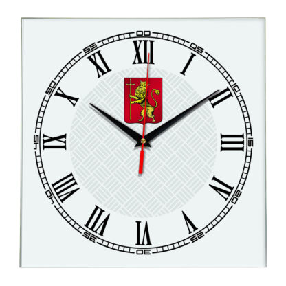 Сувенир настенные часы из стекла Владимир 17