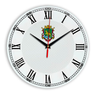 Стеклянные настенные часы с логотипом Владивосток 09
