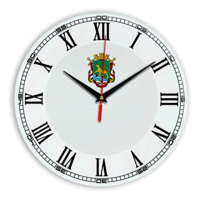 Стеклянные настенные часы с логотипом Владивосток 09