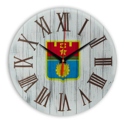 Печать под стеклом- Деревянные настенные часы Волгоград   07
