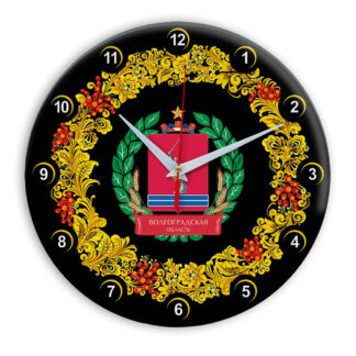 Часы в стиле Хохлома сувенирные Волгоград oblast-03
