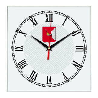 Сувенир настенные часы из стекла Вологда  17