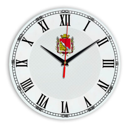 Стеклянные настенные часы с логотипом Воронеж 09