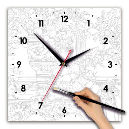 Часы для росписи «цветы акварелью»