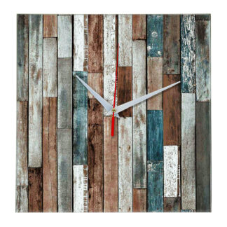 Дизайнерские настенные деревянные часы "WoodGlass" 11
