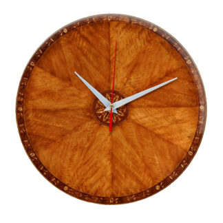 Дизайнерские настенные деревянные часы "WoodGlass" 18