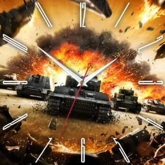 Часы настенные World of Tanks- танки в бой