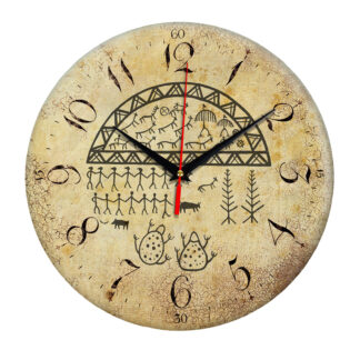 Часы настенные «Якутский Шаманский бубен»