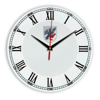 Стеклянные настенные часы с логотипом Якутск 09