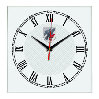 Сувенир настенные часы из стекла Якутск 17
