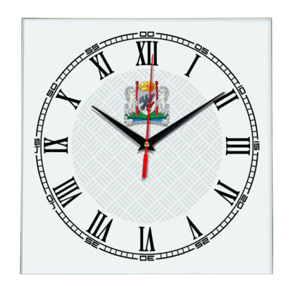 Сувенир настенные часы из стекла Якутск 2-17