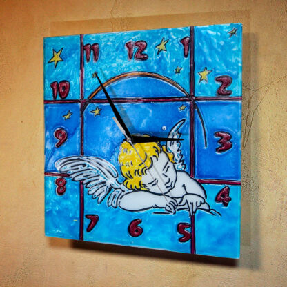Часы раскраска на стекле для детей «Спящий ангел»