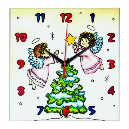 Часы раскраска для детей «Рождество»